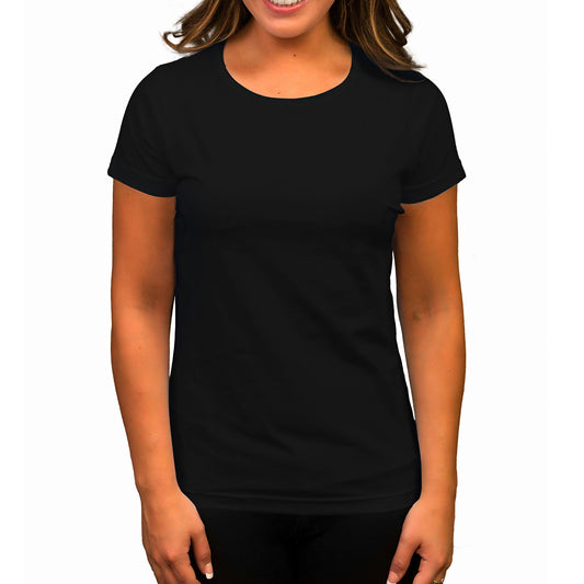 Basic Siyah Kadın Tişört (Baskısız) - Zepplingiyim