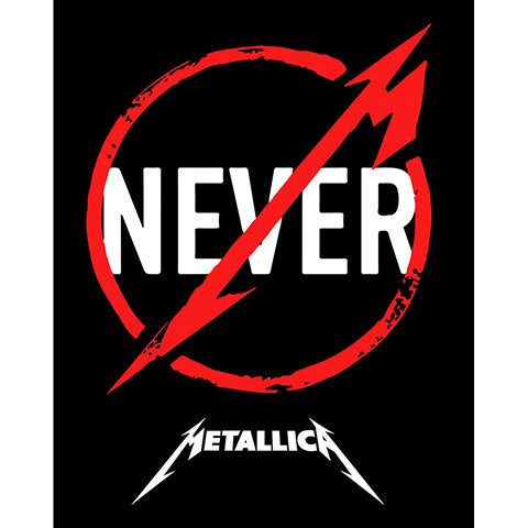 Metallica Never Büyük Sırt Patch Yama