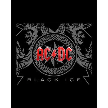 AC DC Black Ice Red Büyük Sırt Patch Yama