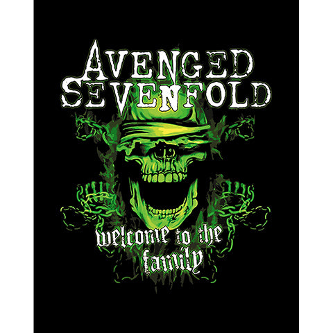 Avenged Sevenfold Green Skull Büyük Sırt Patch Yama