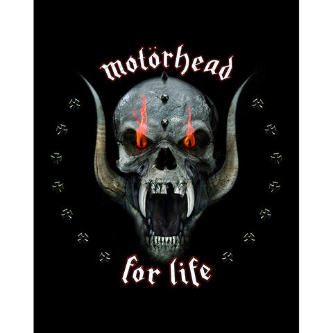 Motörhead Skul For Life Büyük Sırt Patch Yama