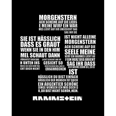 Rammstein Single Logo Büyük Sırt Patch Yama