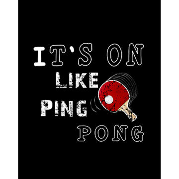 Ping Pong Top Fun Büyük Sırt Patch Yama