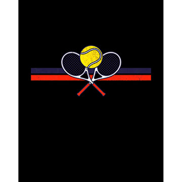 Tennis Racket Retro Büyük Sırt Patch Yama