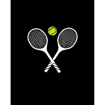 Tennis Rackets Büyük Sırt Patch Yama