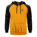 Los Angeles Lakers Logo Çift Renk Reglan Kol Sweatshirt - Zepplingiyim