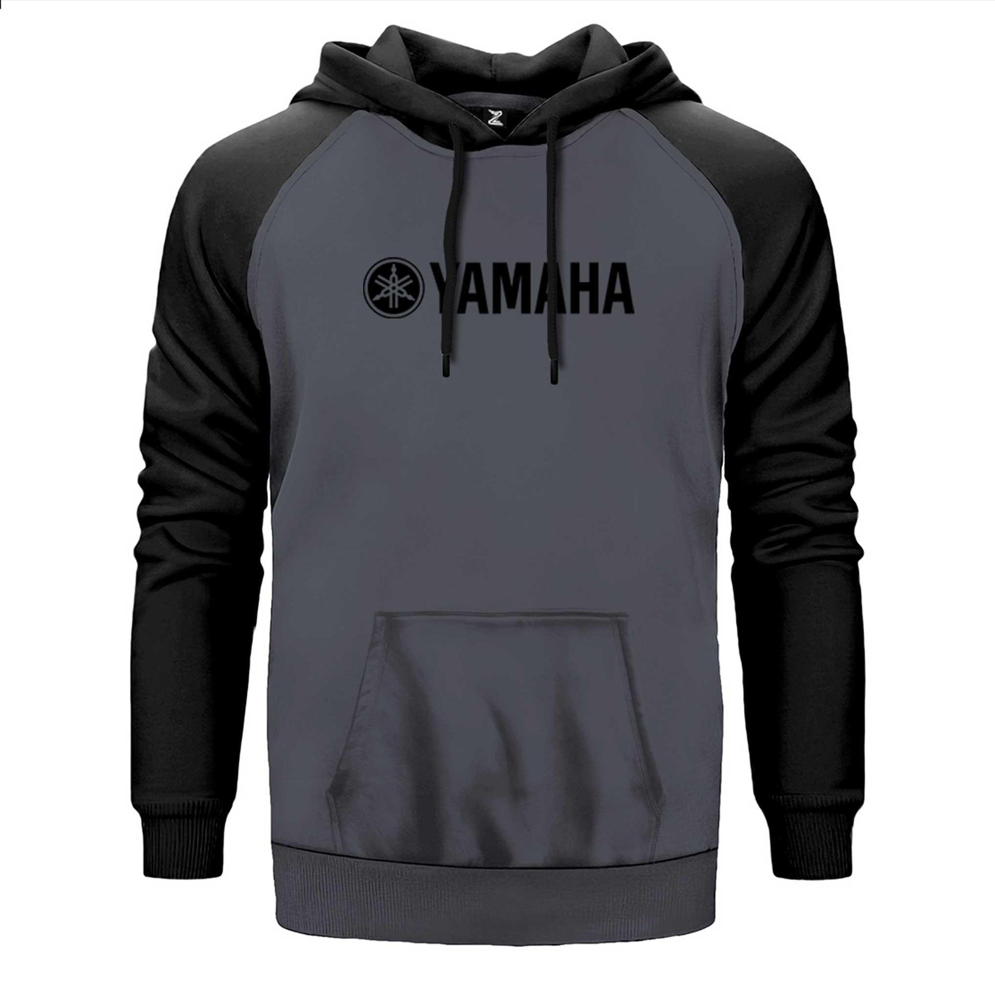 Yamaha LogoText Çift Renk Reglan Kol Sweatshirt - Zepplingiyim