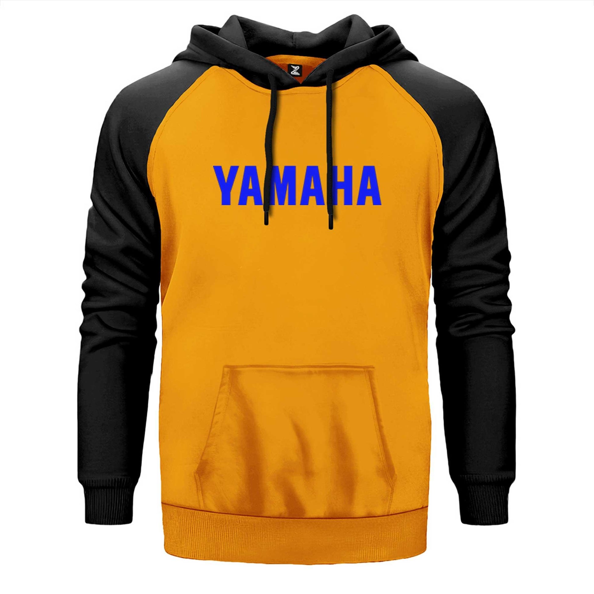 Yamaha Text Blue Çift Renk Reglan Kol Sweatshirt - Zepplingiyim