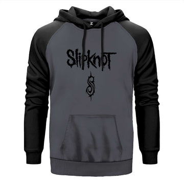 Slipknot Logo Text Çift Renk Reglan Kol Sweatshirt