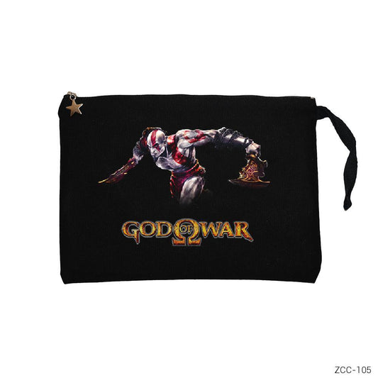 God of War 1 Siyah Clutch Astarlı Cüzdan / El Çantası - Zepplingiyim
