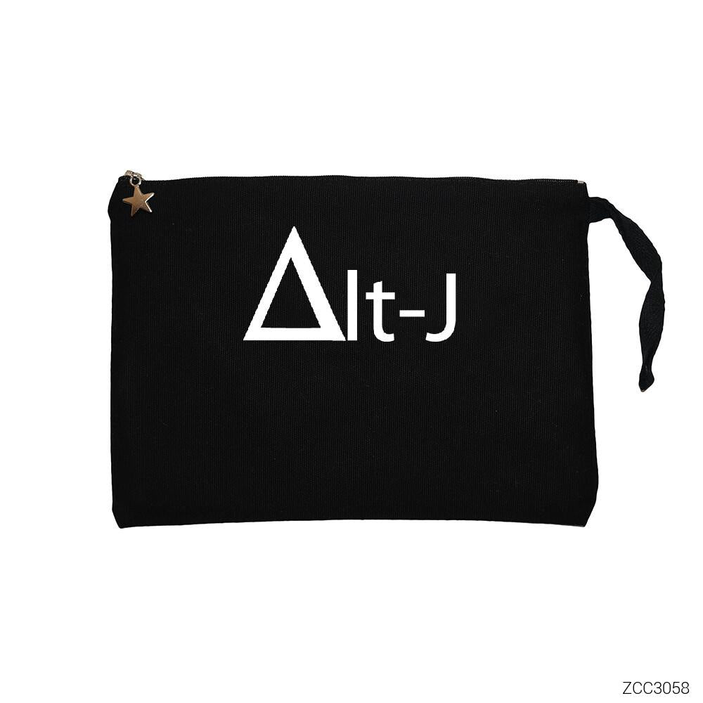 Alt-J Siyah Clutch Astarlı Cüzdan / El Çantası