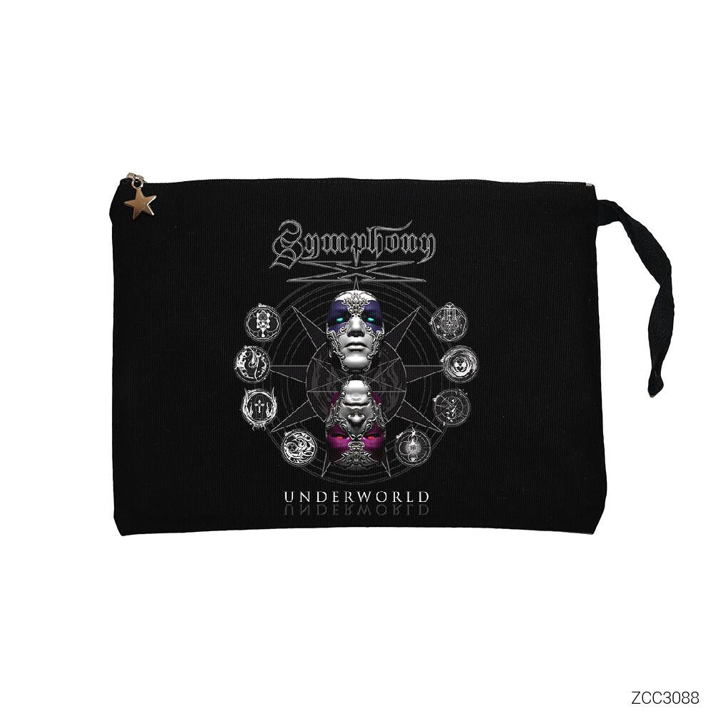 Symphony X Underworld Siyah Clutch Astarlı Cüzdan / El Çantası