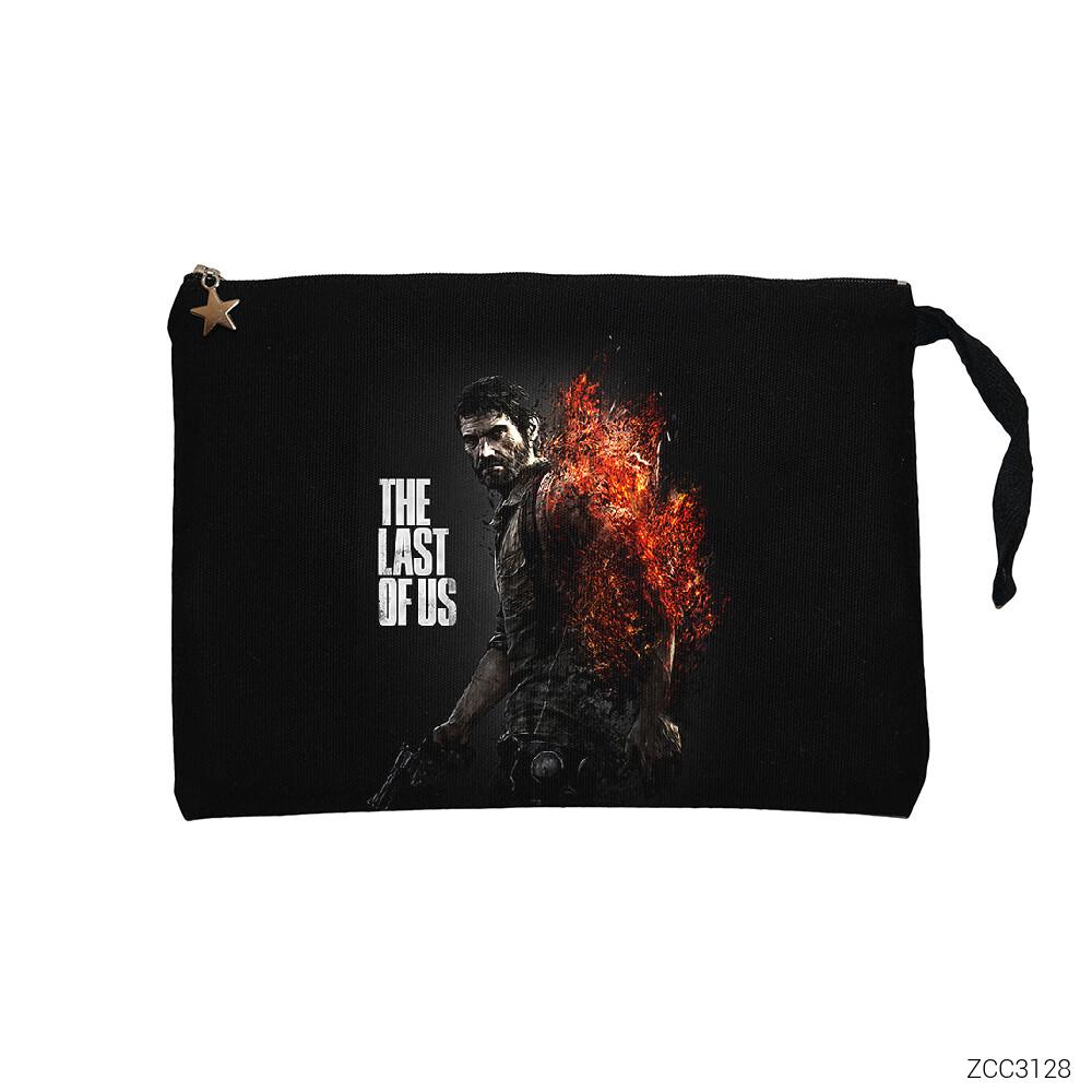 The Last of Us Fire Siyah Clutch Astarlı Cüzdan / El Çantası