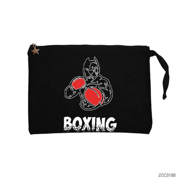 Pitbull Boxing Siyah Clutch Astarlı Cüzdan / El Çantası