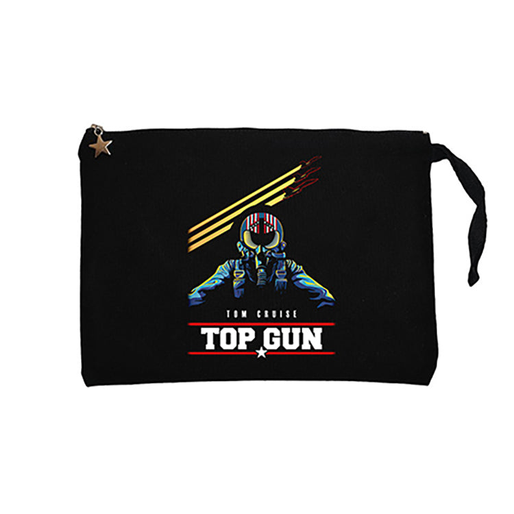 Top Gun Tom Cruise Siyah Clutch Astarlı Cüzdan / El Çantası