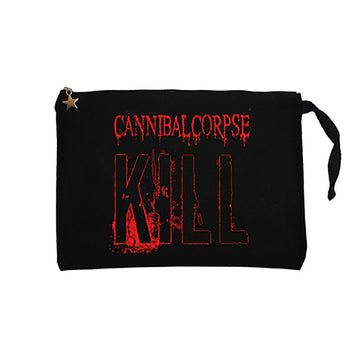 Cannibal Corpse Kill Siyah Clutch Astarlı Cüzdan / El Çantası