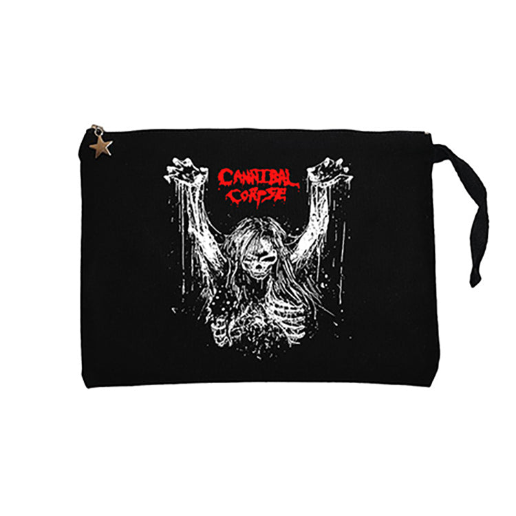 Cannibal Corpse Logo 1classic97 Band Siyah Clutch Astarlı Cüzdan / El Çantası