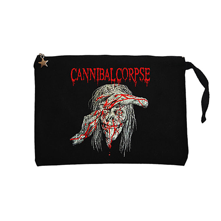 Cannibal Corpse Eyes Siyah Clutch Astarlı Cüzdan / El Çantası