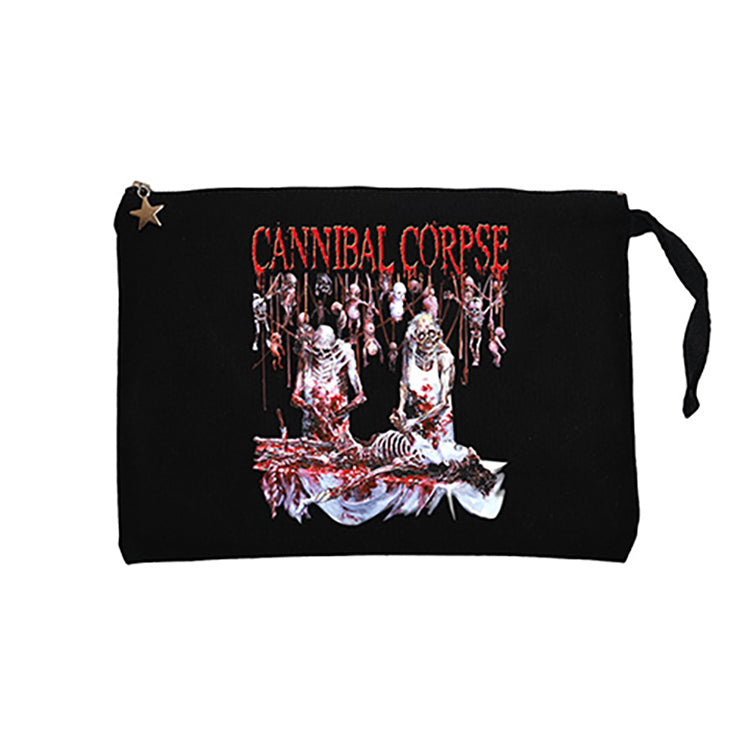 Cannibal Corpse Essential Siyah Clutch Astarlı Cüzdan / El Çantası