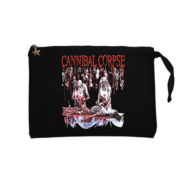 Cannibal Corpse Essential Siyah Clutch Astarlı Cüzdan / El Çantası