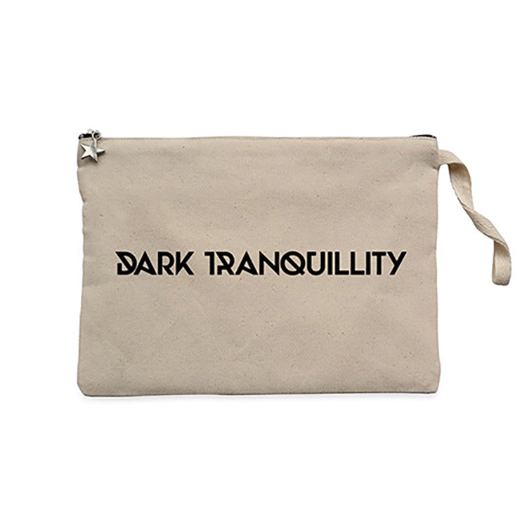 Dark Tranquillity Logo Krem Clutch Astarlı Cüzdan / El Çantası