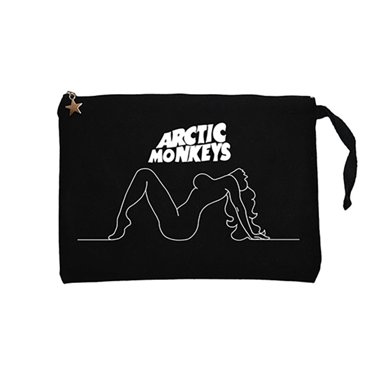 Arctic Monkeys Girl Siyah Clutch Astarlı Cüzdan / El Çantası