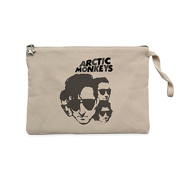 Arctic Monkeys Group 2 Krem Clutch Astarlı Cüzdan / El Çantası