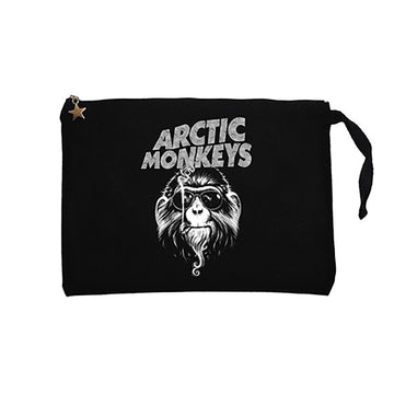 Arctic Monkeys Monkey Siyah Clutch Astarlı Cüzdan / El Çantası