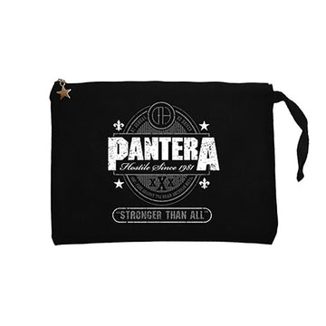 Pantera Stronger Than All Siyah Clutch Astarlı Cüzdan / El Çantası