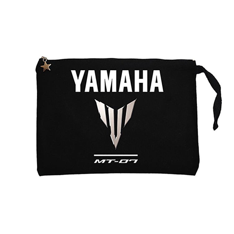 Yamaha MT07 Logo Siyah Clutch Astarlı Cüzdan / El Çantası