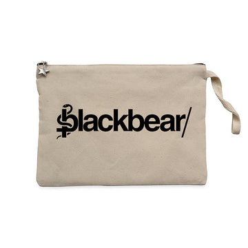 Blackbear Logo Krem Clutch Astarlı Cüzdan / El Çantası