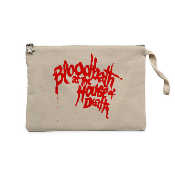 Bloodbath House Death Krem Clutch Astarlı Cüzdan / El Çantası