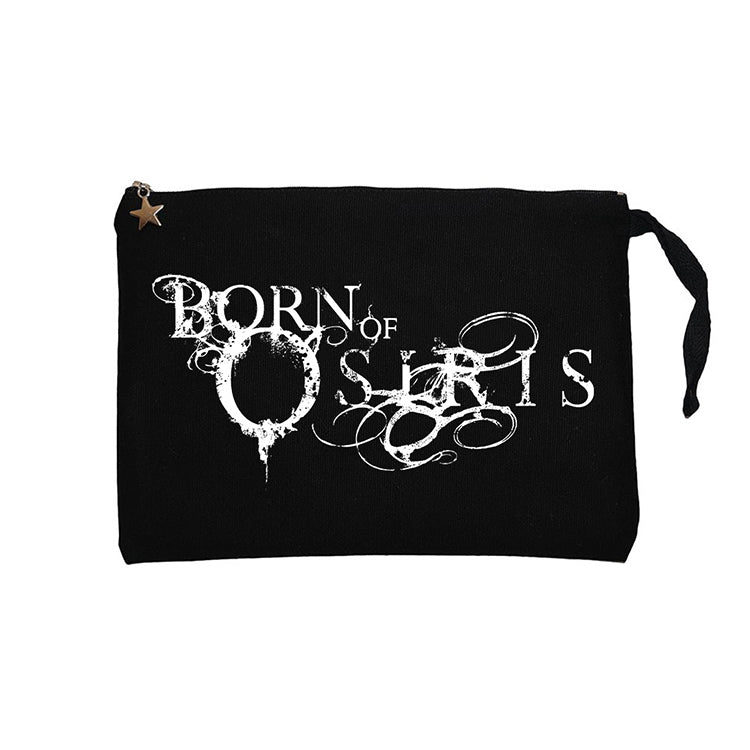 Born of Osiris Black Siyah Clutch Astarlı Cüzdan / El Çantası