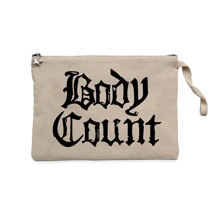 Body Count Merchandise Krem Clutch Astarlı Cüzdan / El Çantası