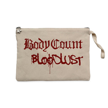 Body Count Bloodlust Krem Clutch Astarlı Cüzdan / El Çantası