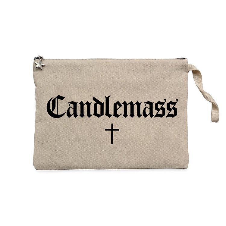 Candlemass Classic Krem Clutch Astarlı Cüzdan / El Çantası