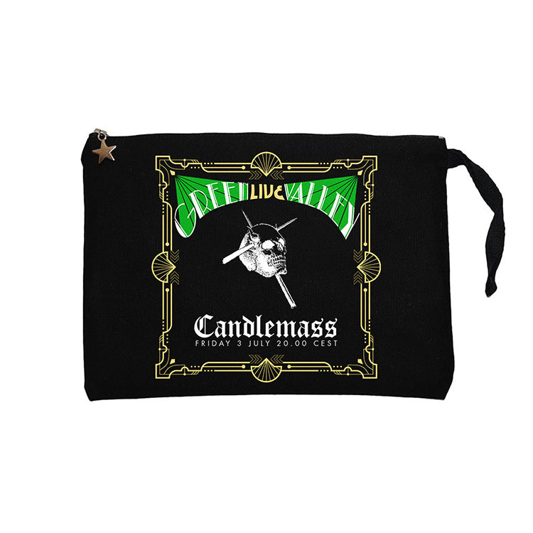Candlemass Green Valley Siyah Clutch Astarlı Cüzdan / El Çantası