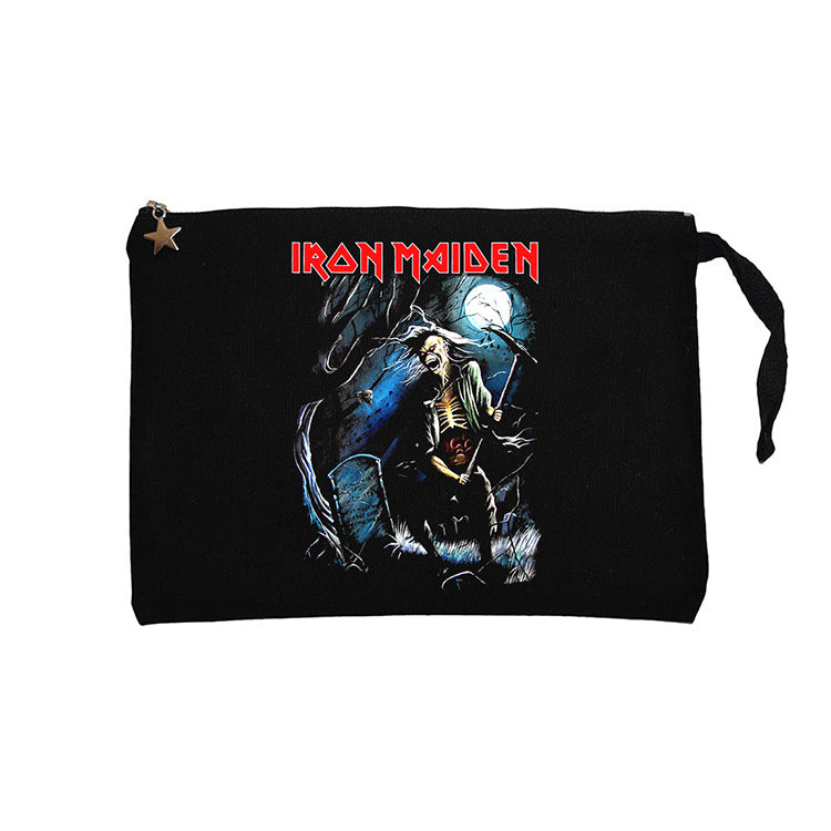 Iron Maiden Benjamin Siyah Clutch Astarlı Cüzdan / El Çantası