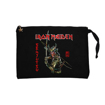 Iron Maiden Senjutsu Siyah Clutch Astarlı Cüzdan / El Çantası
