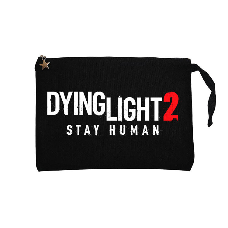 Dying Light Logo Siyah Clutch Astarlı Cüzdan / El Çantası