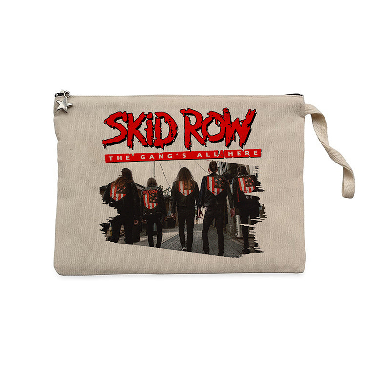 Skid Row The Gang Krem Clutch Astarlı Cüzdan / El Çantası