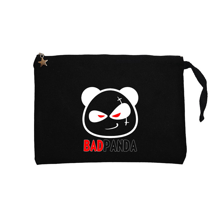 Baby Bad Panda Siyah Clutch Astarlı Cüzdan / El Çantası