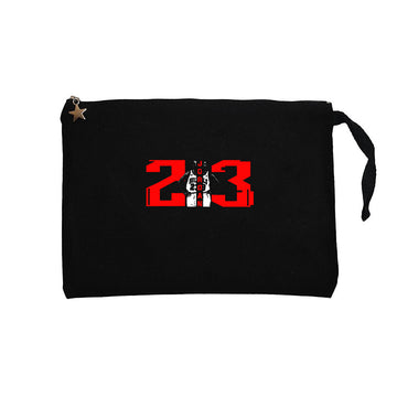 Michael Jordan 23 Siyah Clutch Astarlı Cüzdan / El Çantası