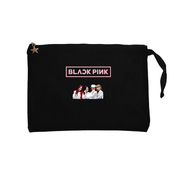 Blackpink Face Siyah Clutch Astarlı Cüzdan / El Çantası