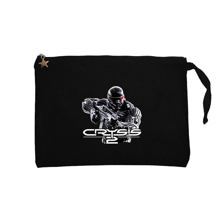 Crysis Black Masked Fighter Siyah Clutch Astarlı Cüzdan / El Çantası