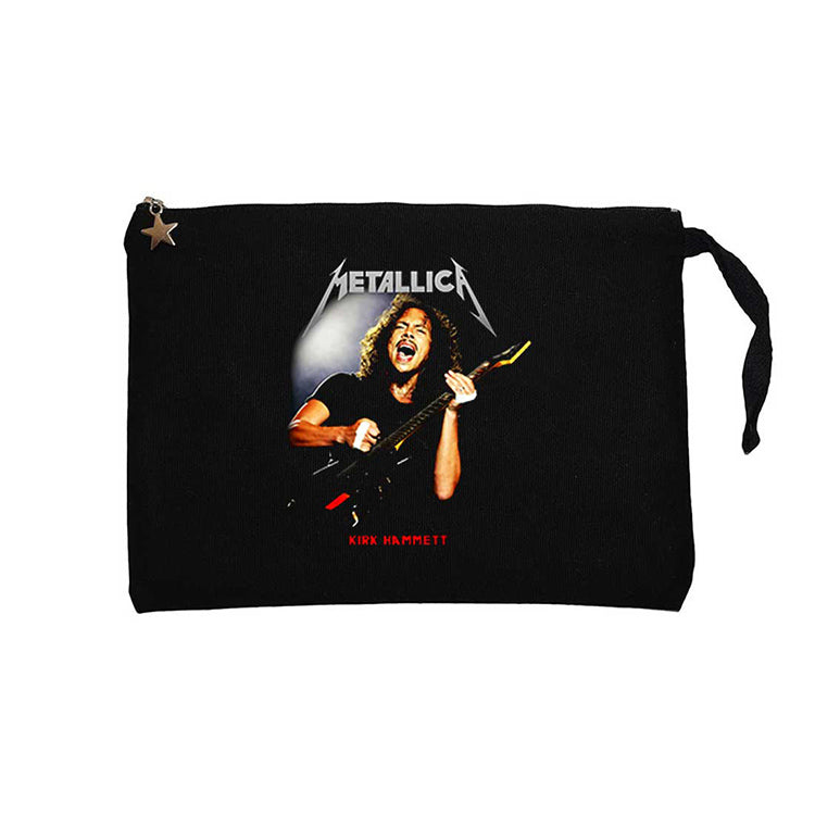 Metallica Kirk Hammet Guitar Siyah Clutch Astarlı Cüzdan / El Çantası
