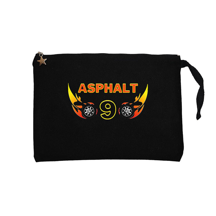Asphalt 9 Legends Siyah Clutch Astarlı Cüzdan / El Çantası