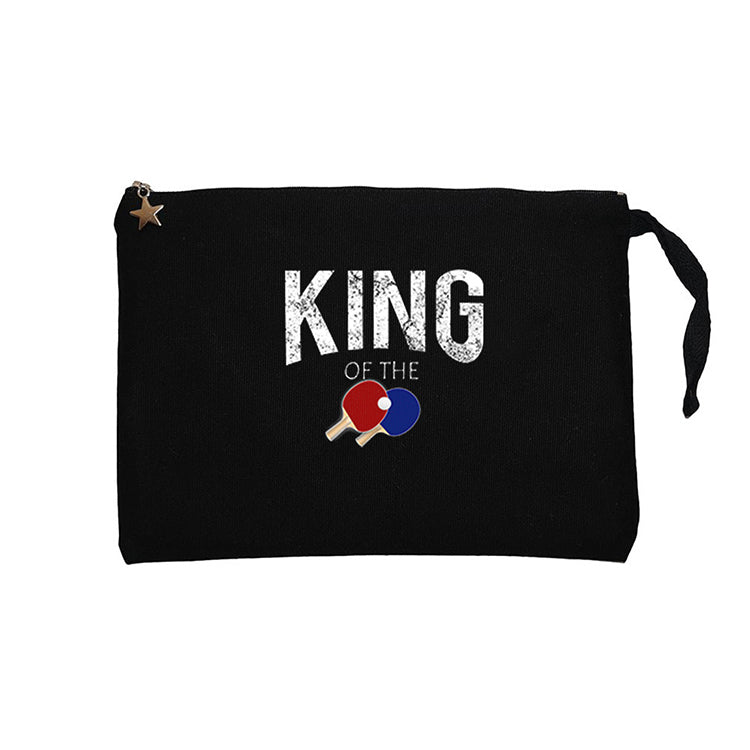 Ping Pong King Of The Siyah Clutch Astarlı Cüzdan / El Çantası