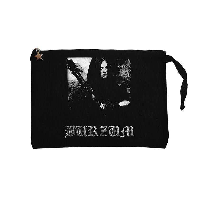 Burzum Anthology Siyah Clutch Astarlı Cüzdan / El Çantası
