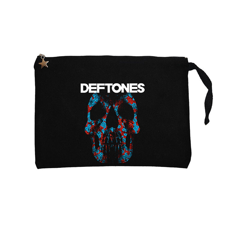 Deftones 2003 Album Siyah Clutch Astarlı Cüzdan / El Çantası
